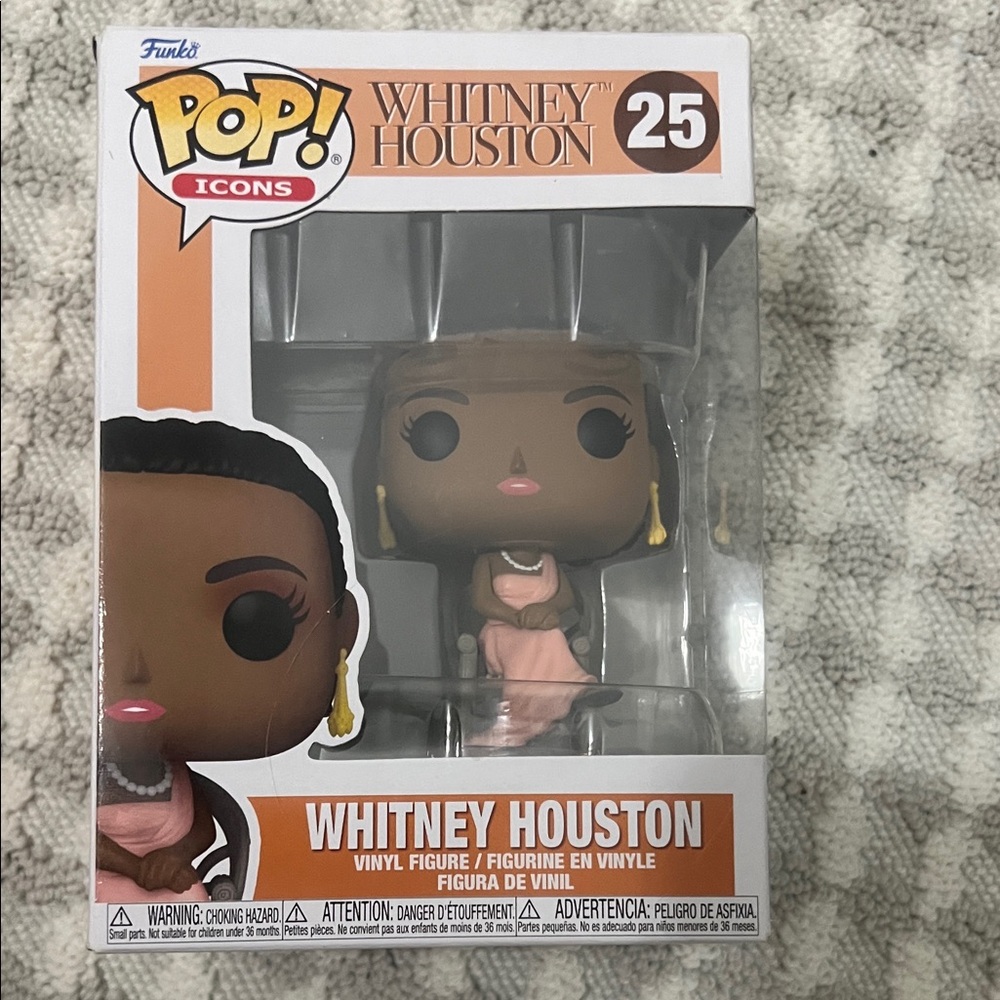 Funko Pop Icons Whitney Houston in Pink and Gold